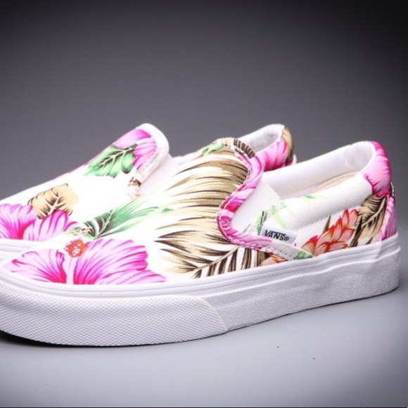 Vans Off The Wall Hawaiian Floral Pink tropical - Picture 6 of 8